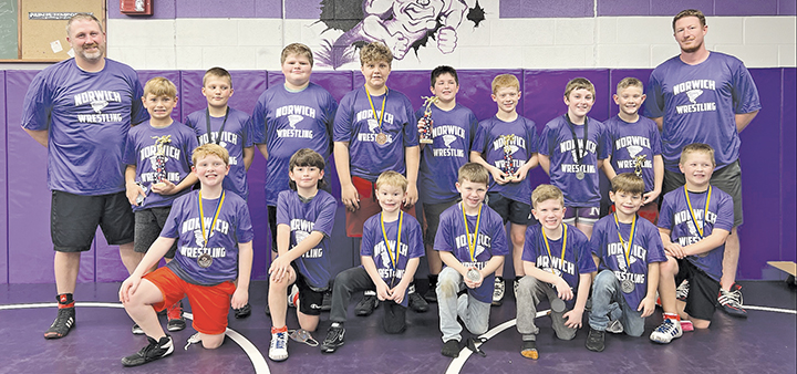 Norwich Pee Wee Wrestlers compete in  Susquehanna Valley Sabers Wrestling Tournament